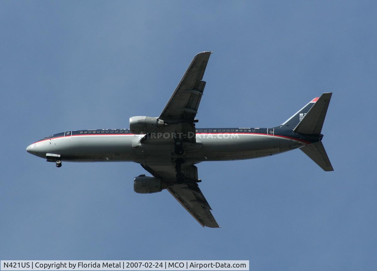 N421US, 1989 Boeing 737-401 C/N 23988, U.S. Airways