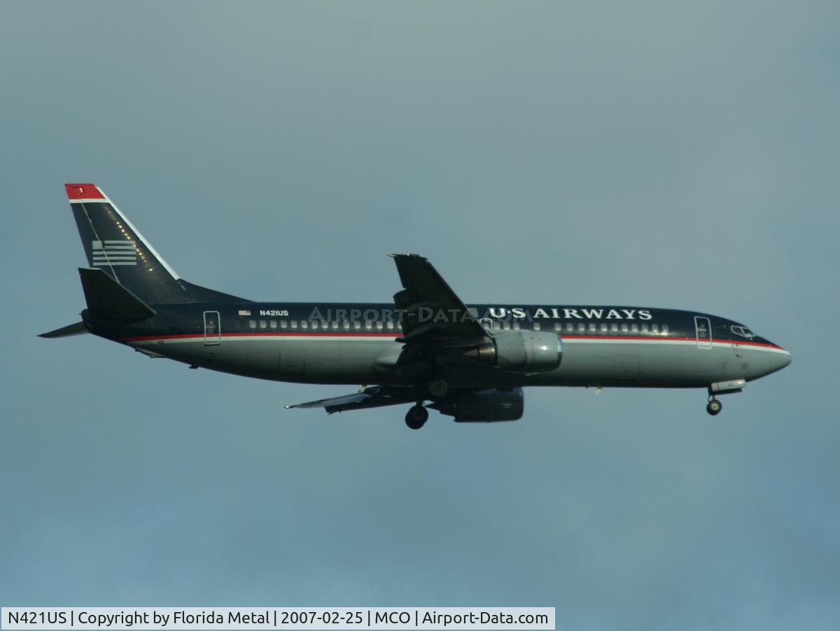 N421US, 1989 Boeing 737-401 C/N 23988, US Airways