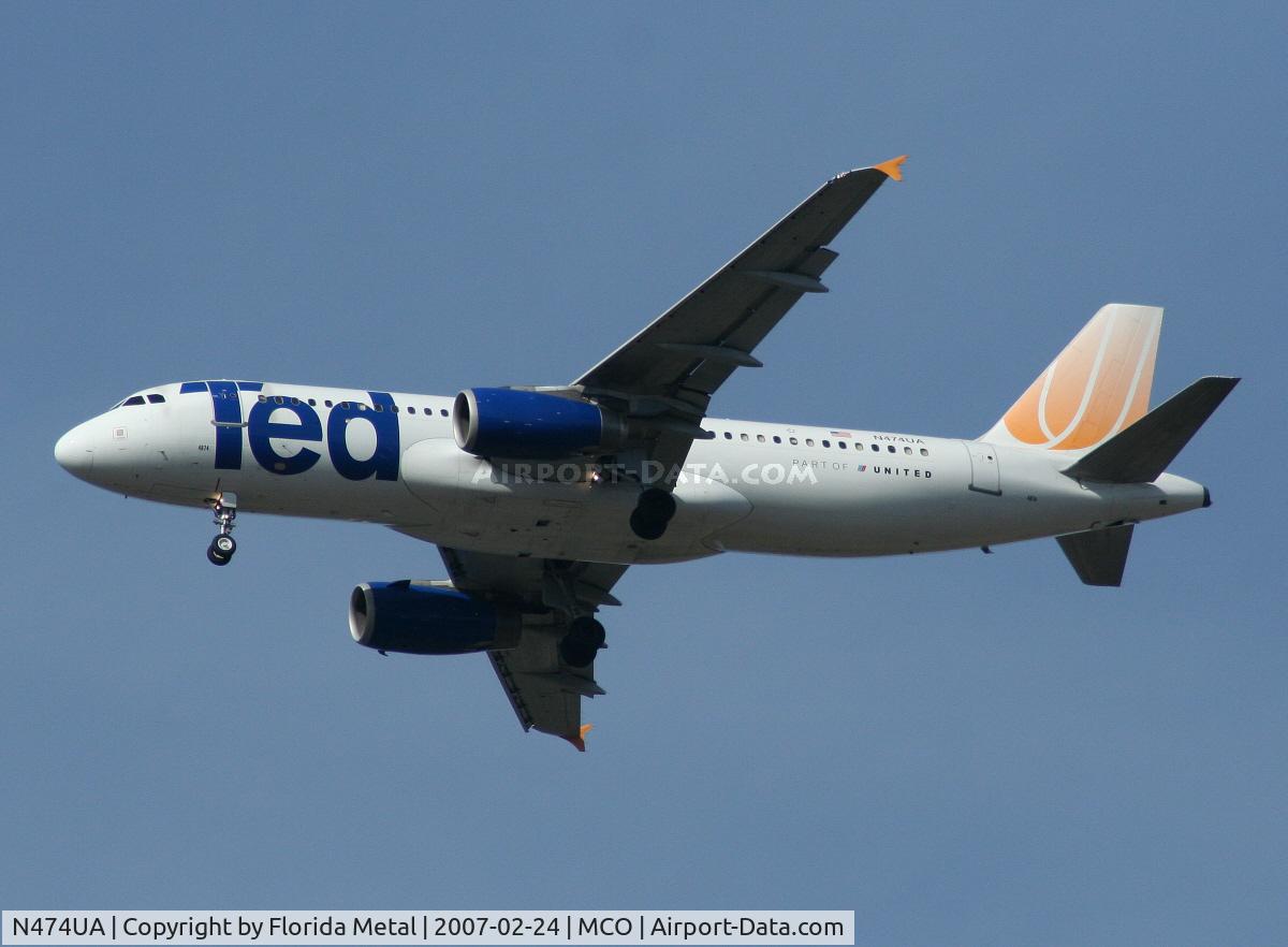 N474UA, 2001 Airbus A320-232 C/N 1475, Ted