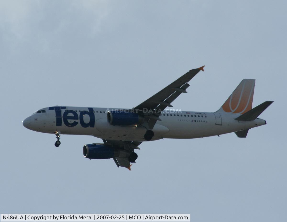 N486UA, 2001 Airbus A320-232 C/N 1620, Ted