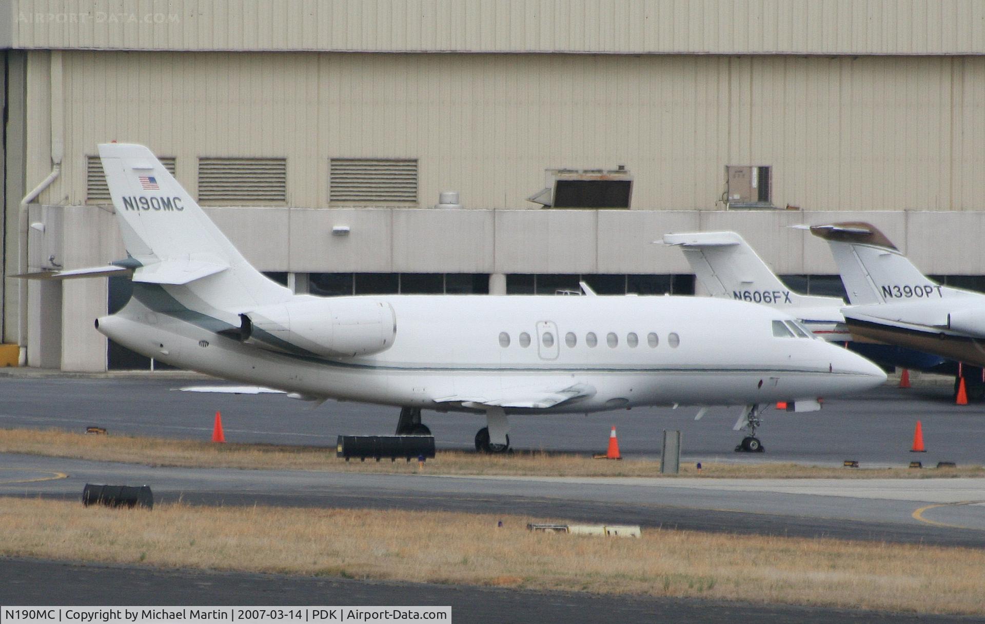 N190MC, 1997 Dassault Falcon 2000 C/N 45, Tied down @ Signature Flight Support