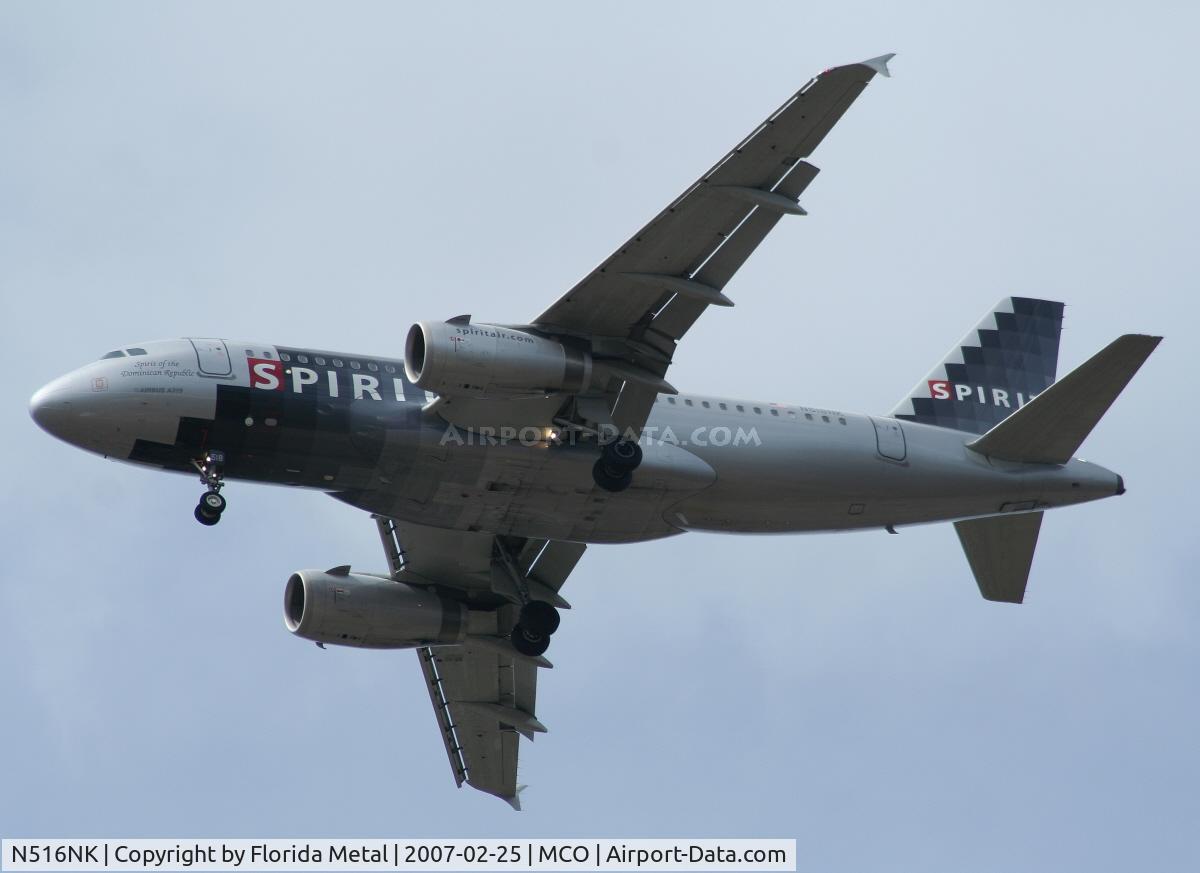 N516NK, 2006 Airbus A319-132 C/N 2704, Spirit