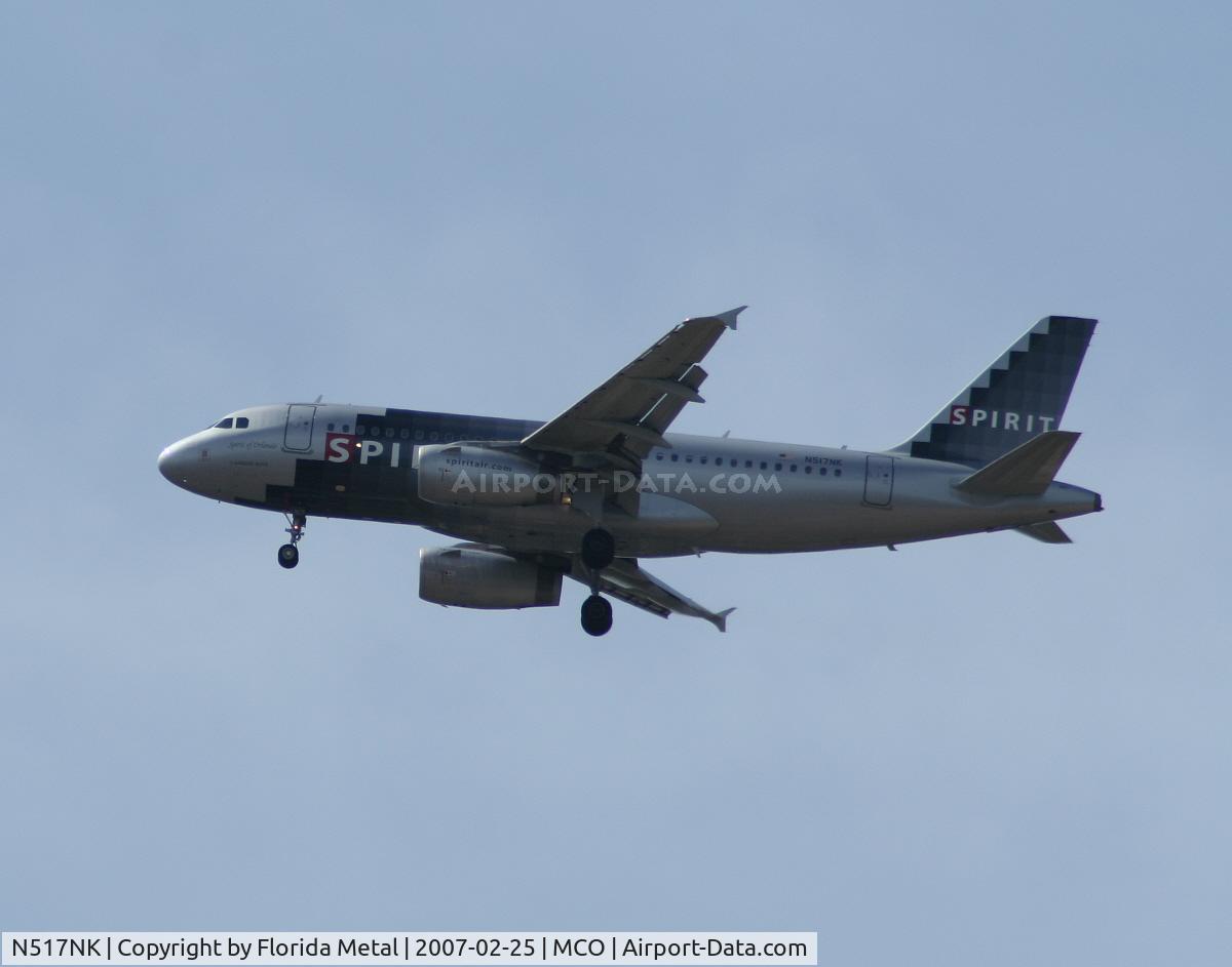 N517NK, 2006 Airbus A319-132 C/N 2711, Spirit
