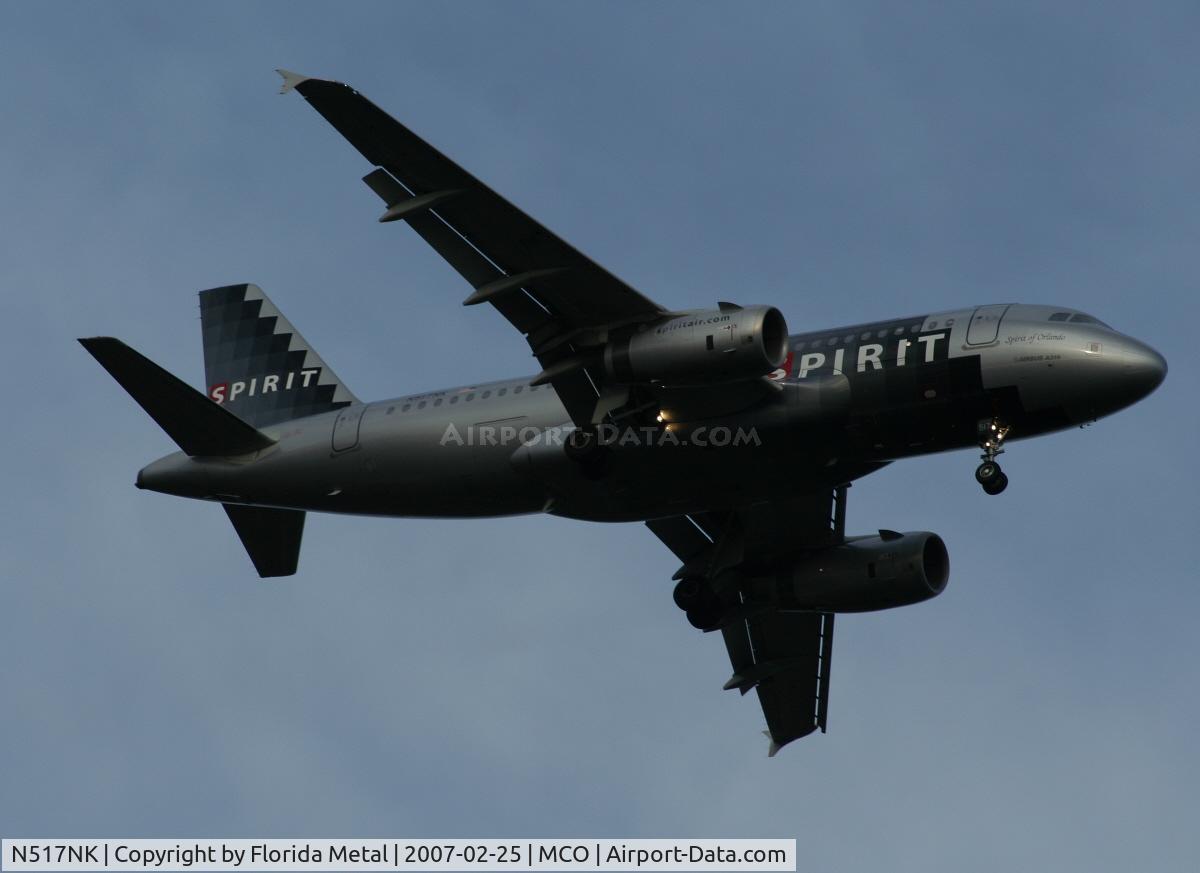 N517NK, 2006 Airbus A319-132 C/N 2711, Spirit