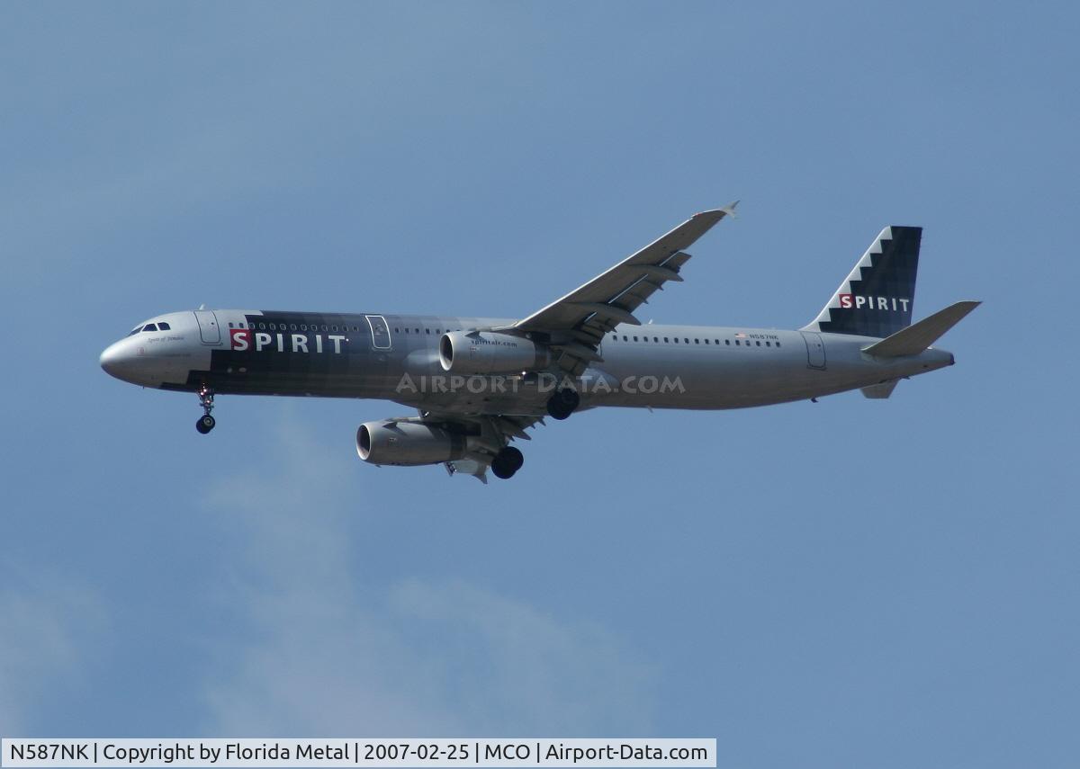 N587NK, 2005 Airbus A321-231 C/N 2476, Spirit