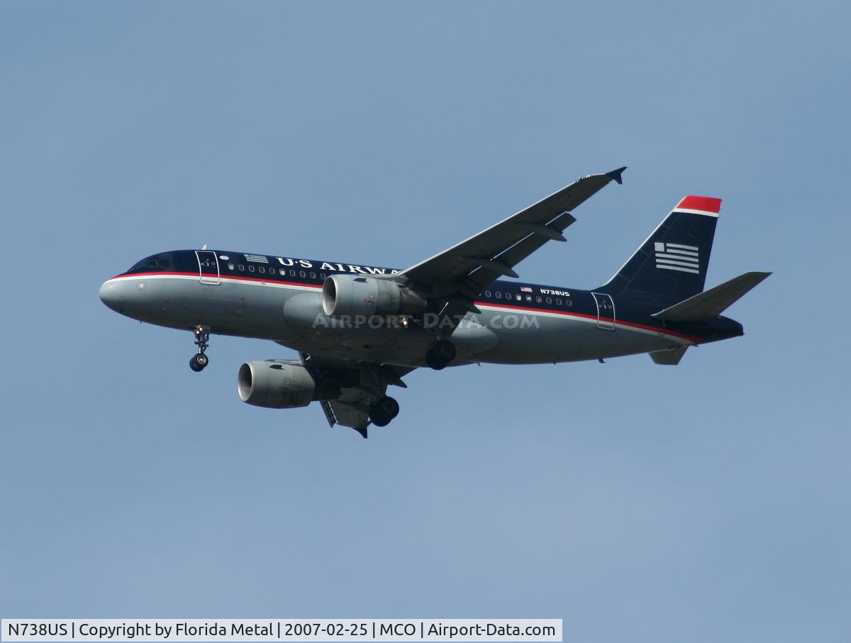 N738US, 2000 Airbus A319-112 C/N 1254, US