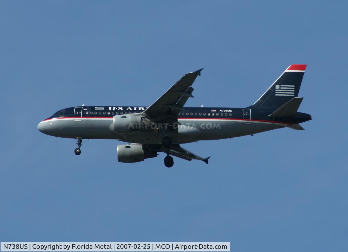 N738US, 2000 Airbus A319-112 C/N 1254, US