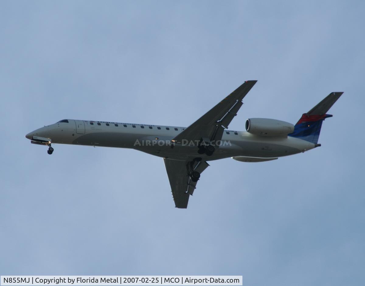 N855MJ, 2002 Embraer ERJ-145LR (EMB-145LR) C/N 145614, Delta Connect