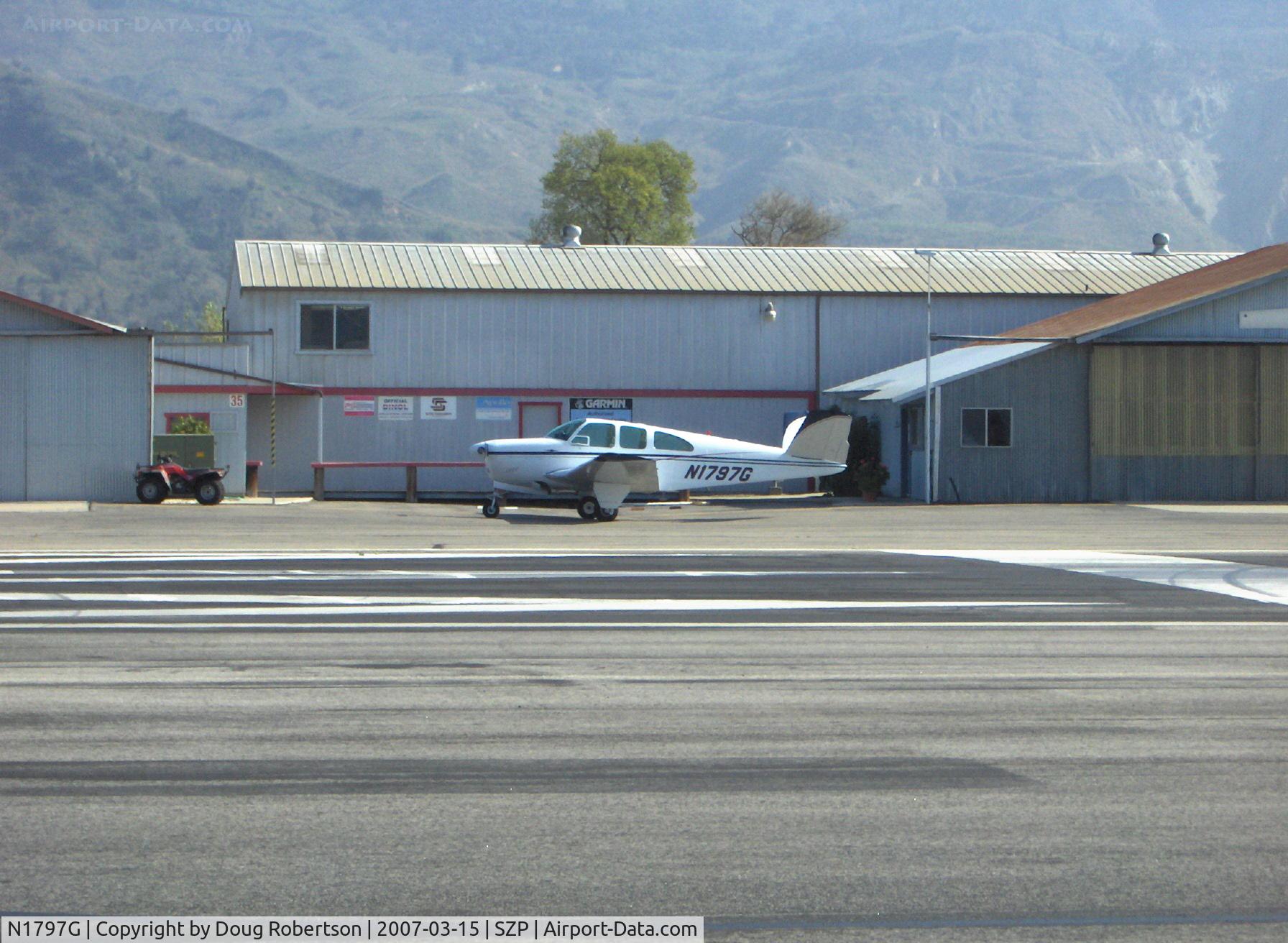 N1797G, 1962 Beech P35 Bonanza C/N D-6975, 1962 Beech P35 BONANZA, Continental IO-470-N 260 Hp
