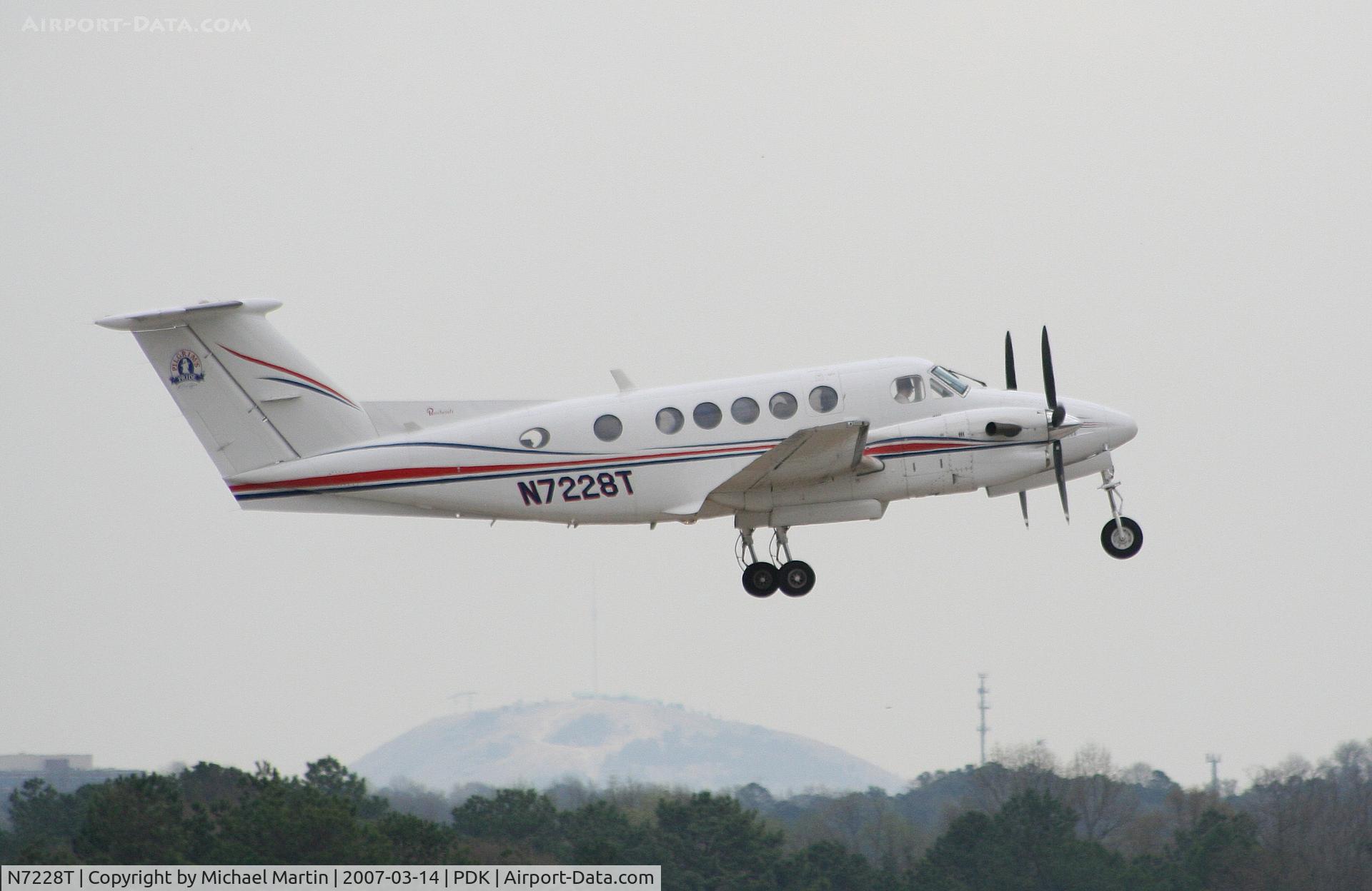 N7228T, 1984 Beech 300 C/N FA-20, Departing PDK enroute to parts unknown!