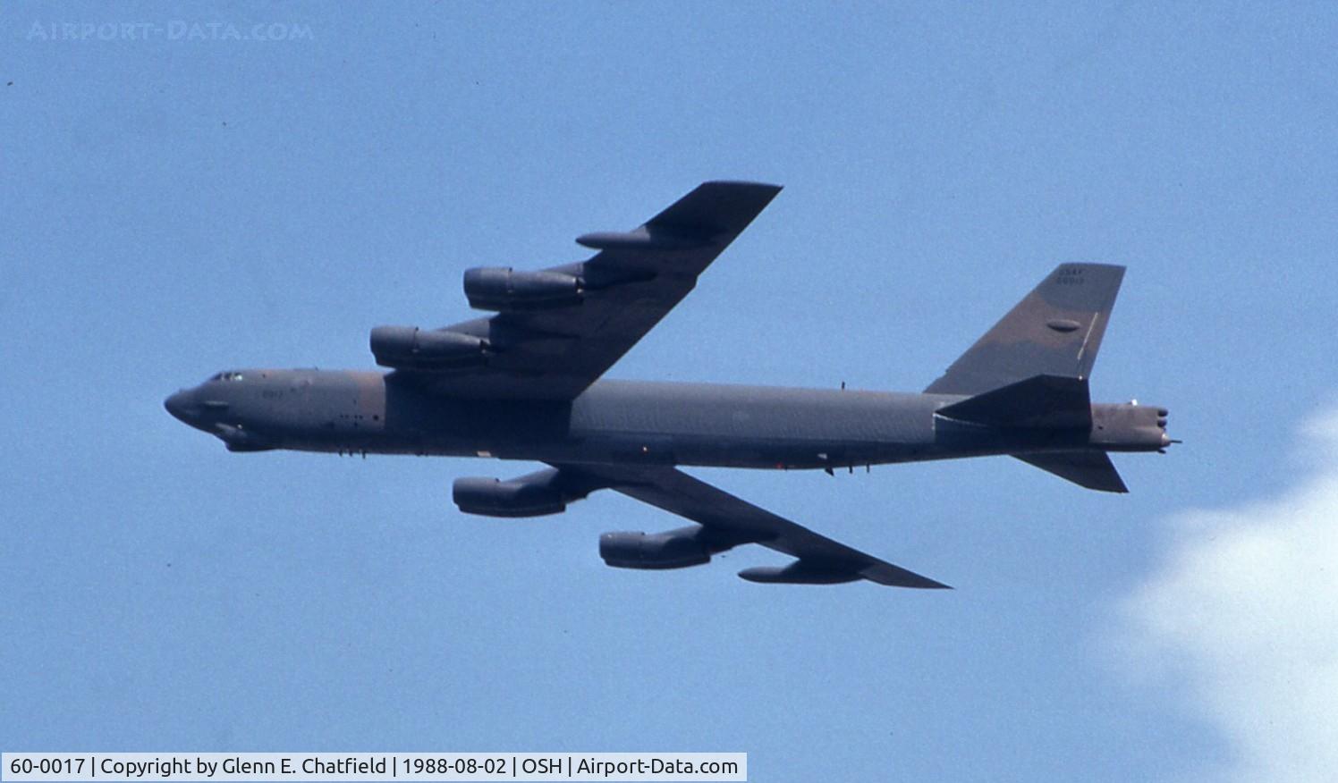 60-0017, 1960 Boeing B-52H Stratofortress C/N 464382, EAA air show