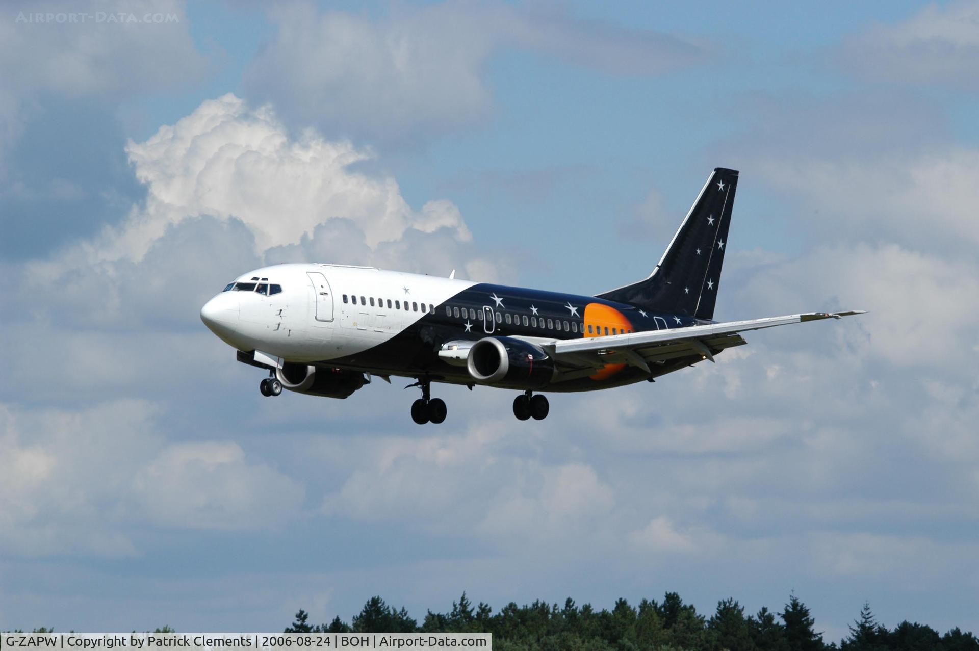 G-ZAPW, 1988 Boeing 737-3L9 C/N 24219, TITAN AIRWAYS 737-3L9