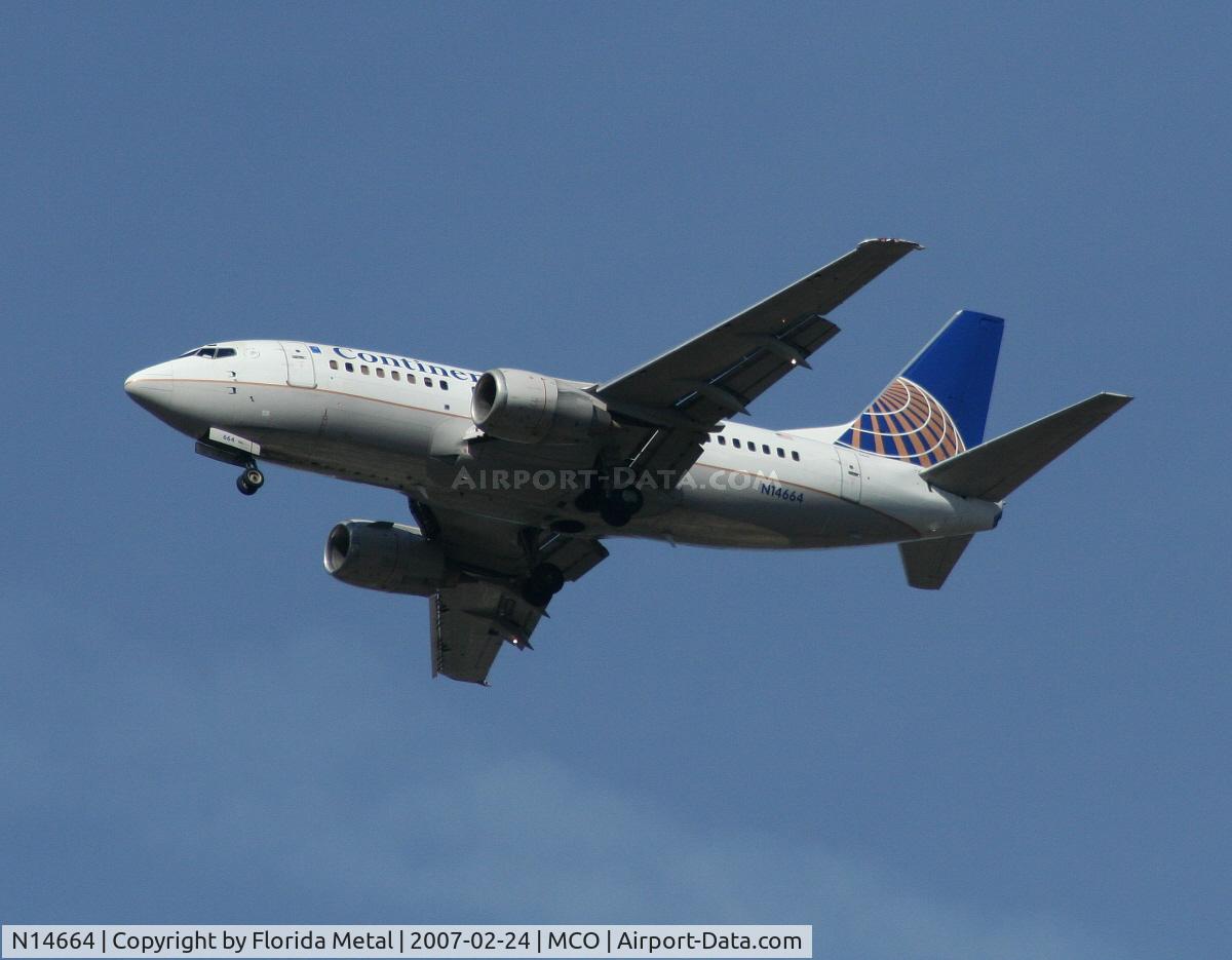 N14664, 1998 Boeing 737-524 C/N 28925, Continental