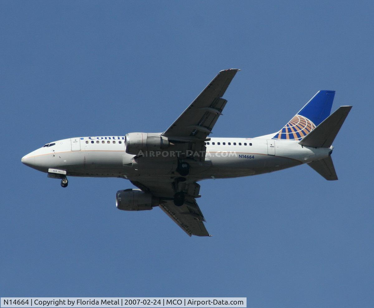 N14664, 1998 Boeing 737-524 C/N 28925, Continental
