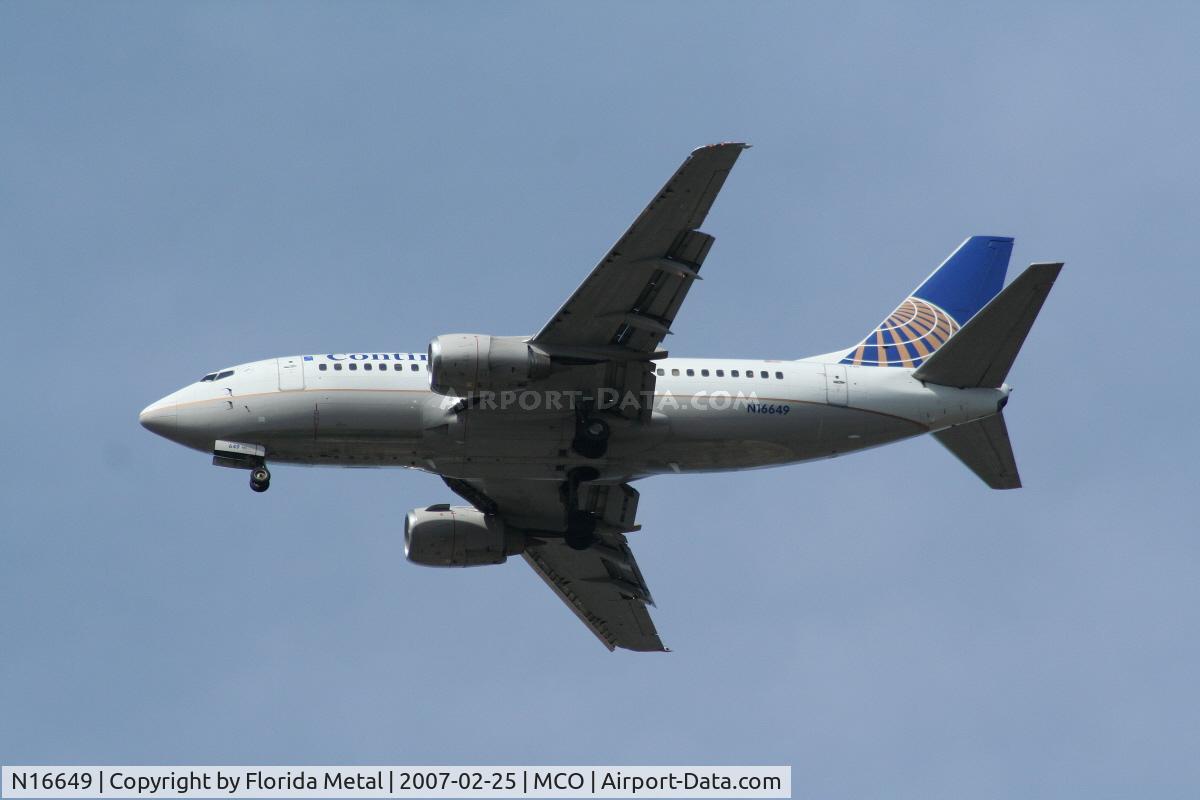 N16649, 1997 Boeing 737-524 C/N 28910, Continental
