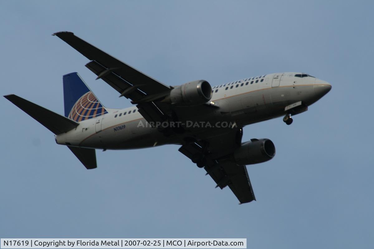 N17619, 1994 Boeing 737-524 C/N 27332, Continental
