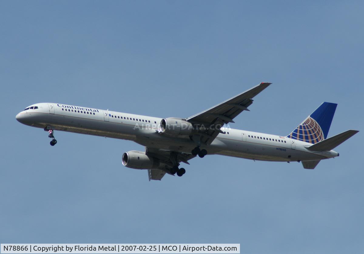 N78866, 2002 Boeing 757-33N C/N 32591, Continental