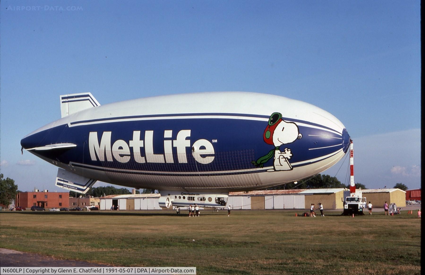 N600LP, Airship Industries Skyship 600 C/N 1215/05, Another visit by Met Life, the new model.  Became Pink Floyd.