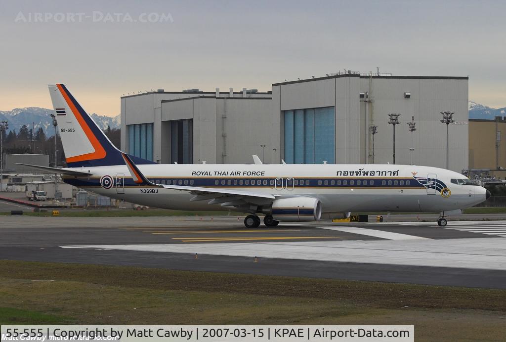 55-555, 2006 Boeing 737-8Z6 C/N 35478, Test flight from Paine Field
