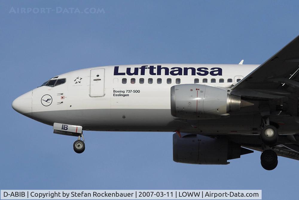 D-ABIB, 1990 Boeing 737-530 C/N 24816, Landing on RWY 34.