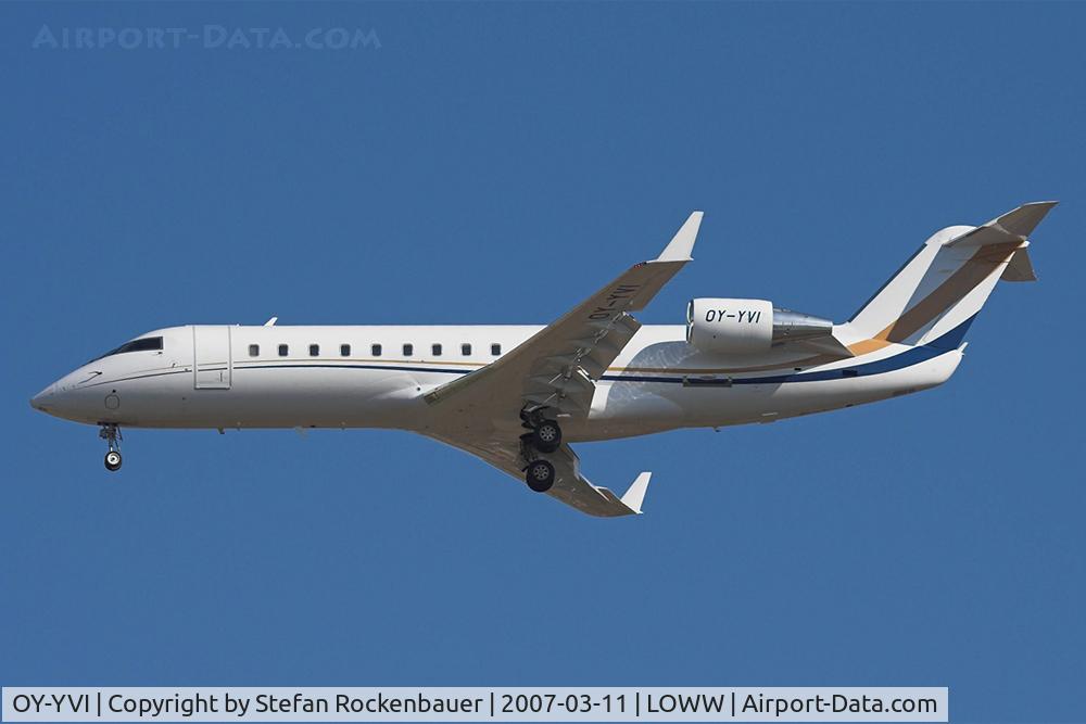 OY-YVI, 2007 Bombardier Challenger 850 (CL-600-2B19) C/N 8046, Nice bizzer.