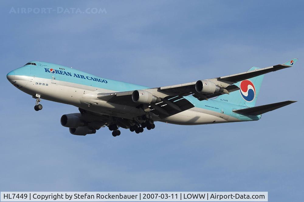 HL7449, 2000 Boeing 747-4B5F/SCD C/N 26411, Blue monster.