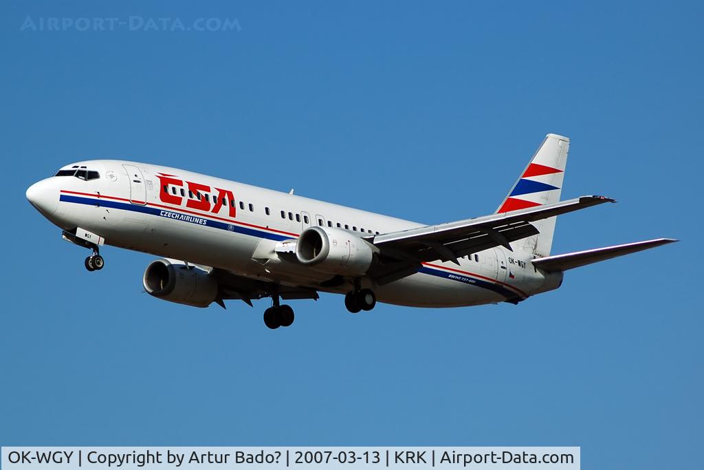OK-WGY, 1991 Boeing 737-436 C/N 25839, CSA - Boeing 737-436