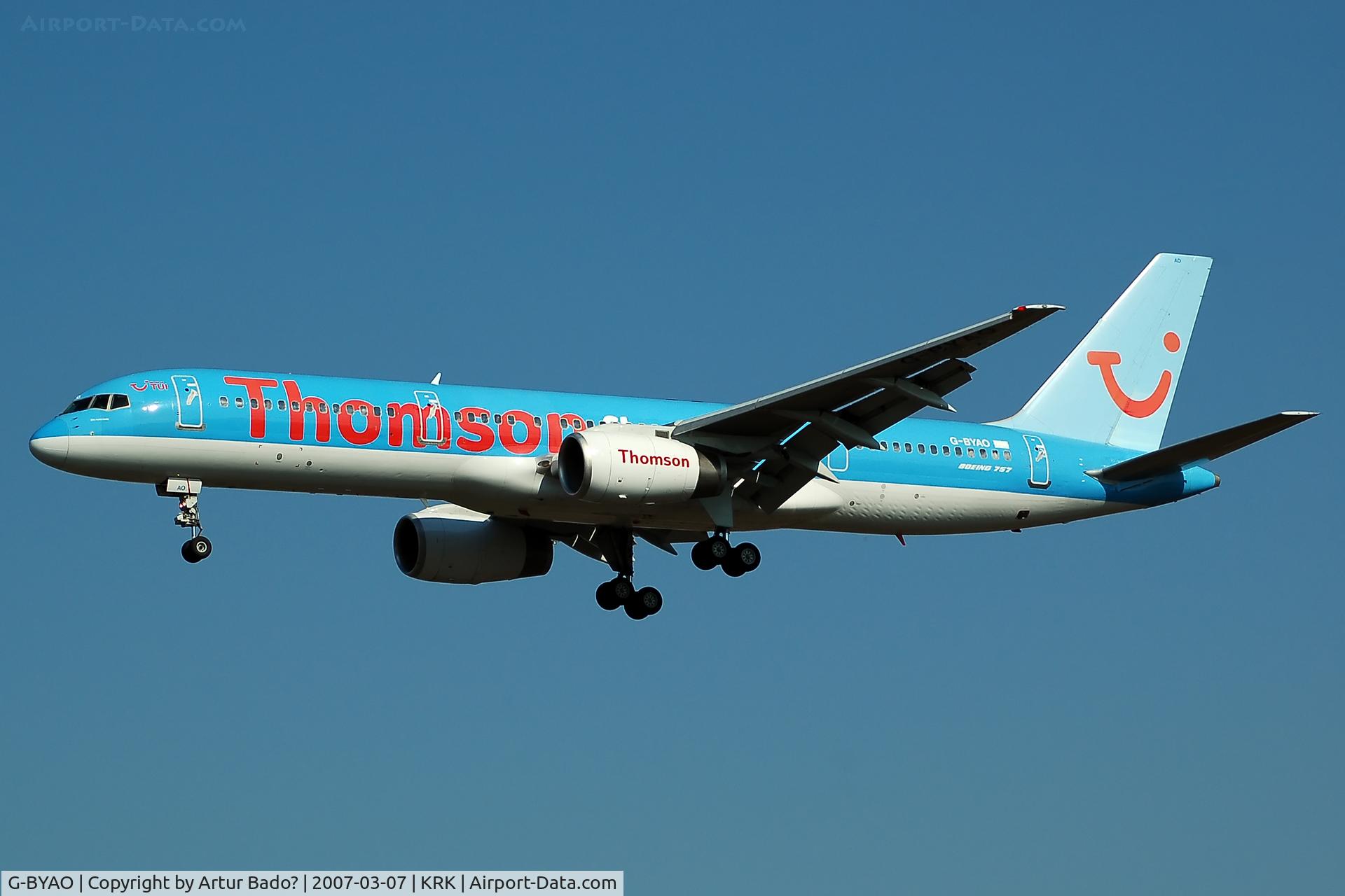 G-BYAO, 1994 Boeing 757-204 C/N 27235, Thomsonfly - G-BYAO Boeing 757-204