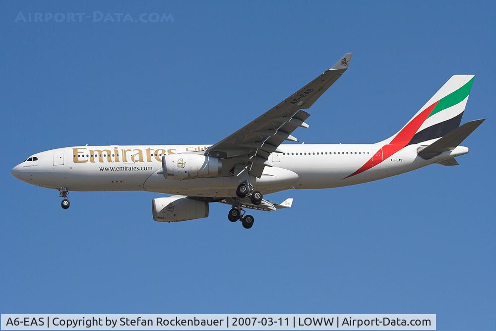 A6-EAS, 2003 Airbus A330-243 C/N 455, Arriving from Dubai.