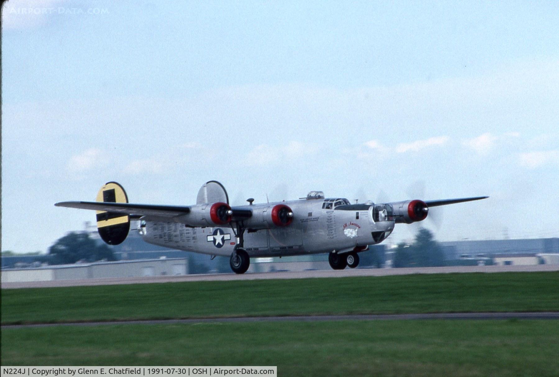 N224J, 1944 Consolidated B-24J-85-CF Liberator C/N 1347 (44-44052), Takeoff at EAA fly in