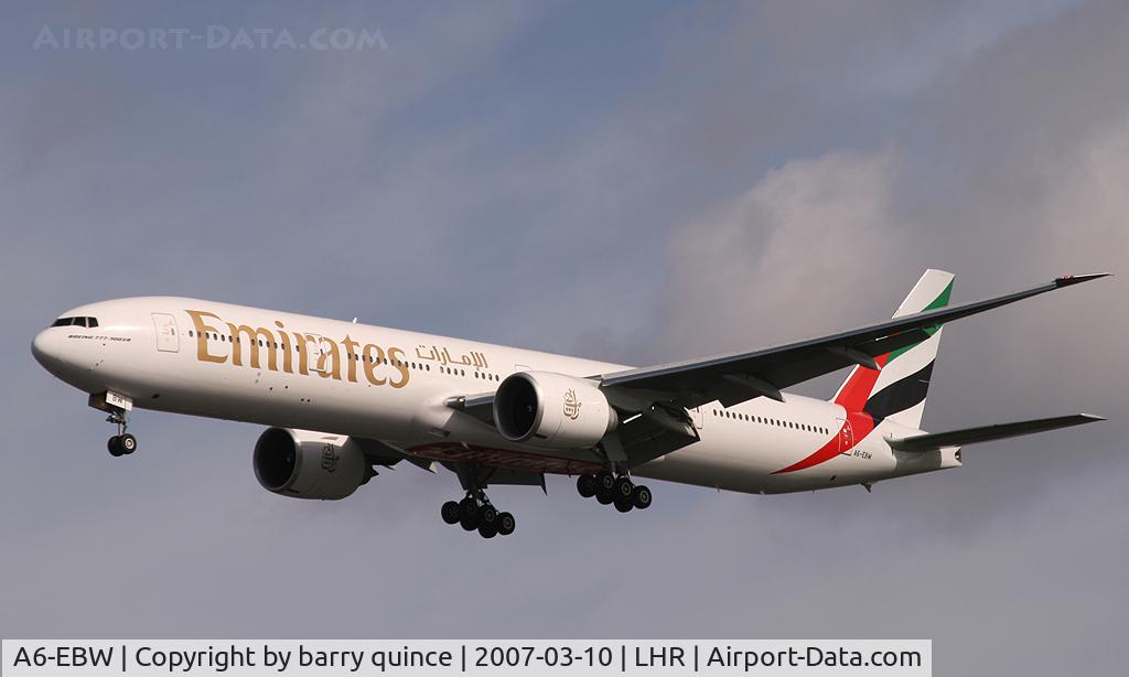 A6-EBW, 2006 Boeing 777-36N/ER C/N 32793, EMIRATES 777
