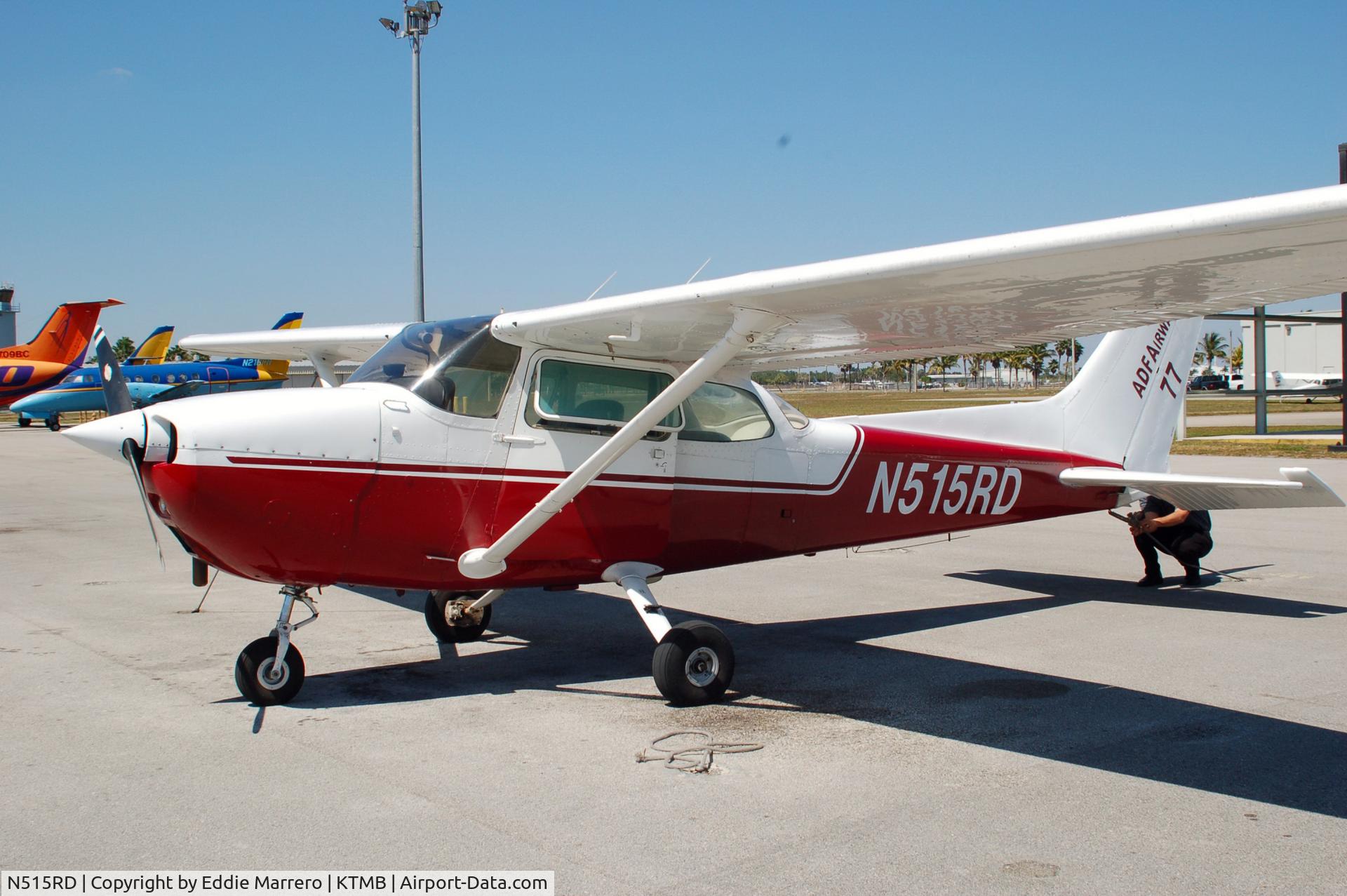 N515RD, 1974 Cessna 172M C/N 17264049, Just returned from the practice area.
