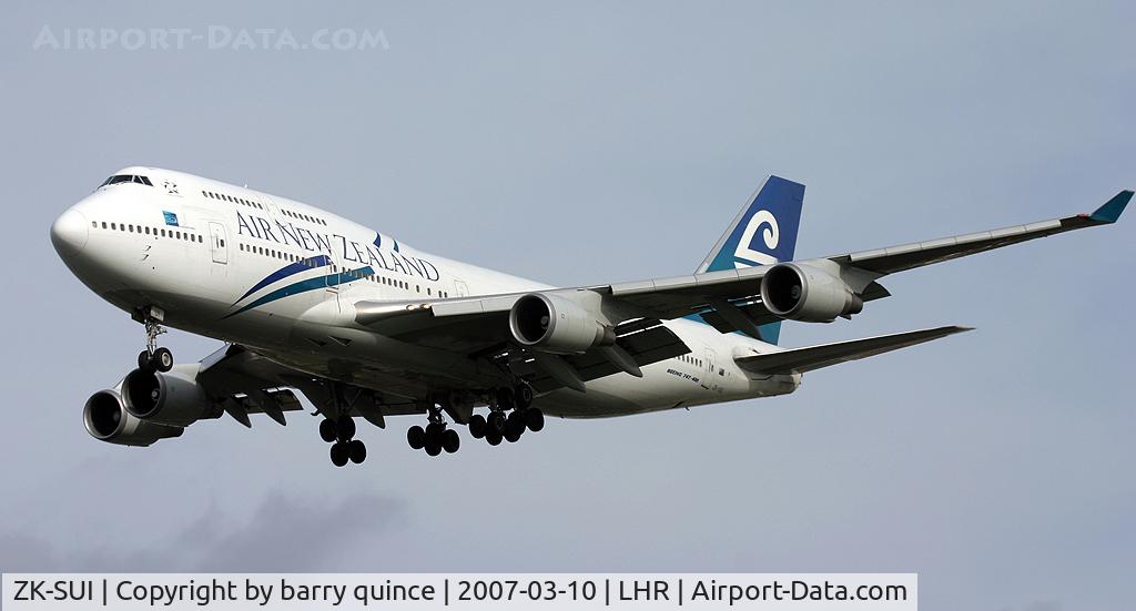 ZK-SUI, Boeing 747-441 C/N 24957, AIR NEWZEALAND 747