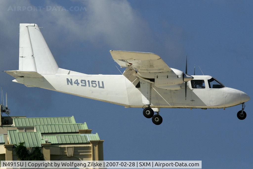 N4915U, 1976 Britten-Norman BN-2A-27 Islander C/N 789, visitor