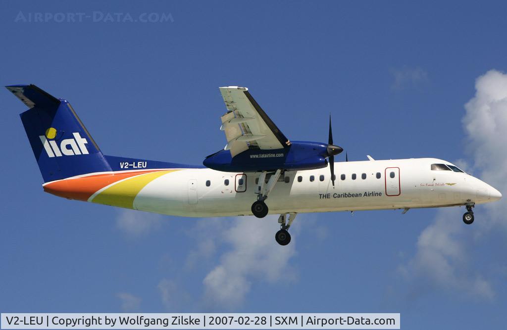 V2-LEU, 1995 De Havilland Canada DHC-8-311B Dash 8 C/N 408, visitor