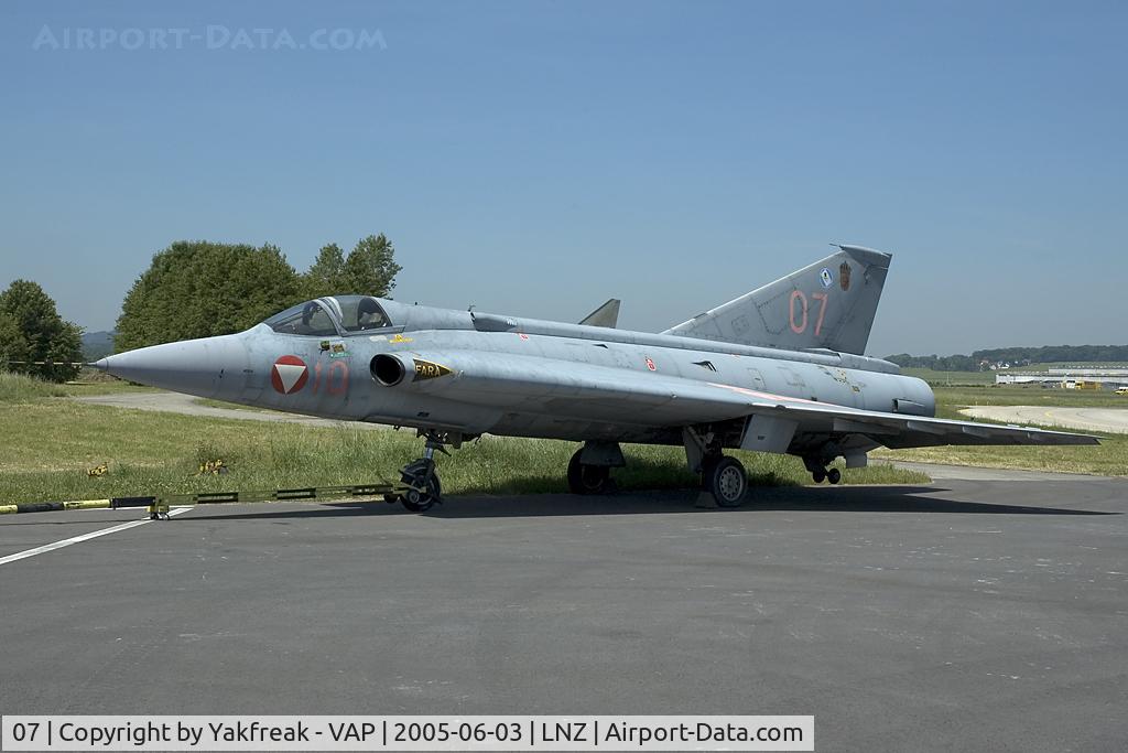 07, Saab J-35Oe MkII Draken C/N 35-1407, Austrian Air Force Saab Draken