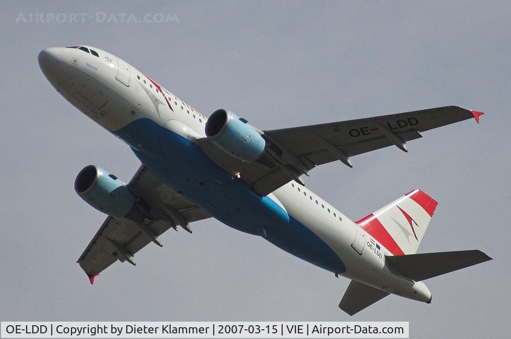 OE-LDD, 2005 Airbus A319-112 C/N 2416, A319-112 climbing out from RWY 29