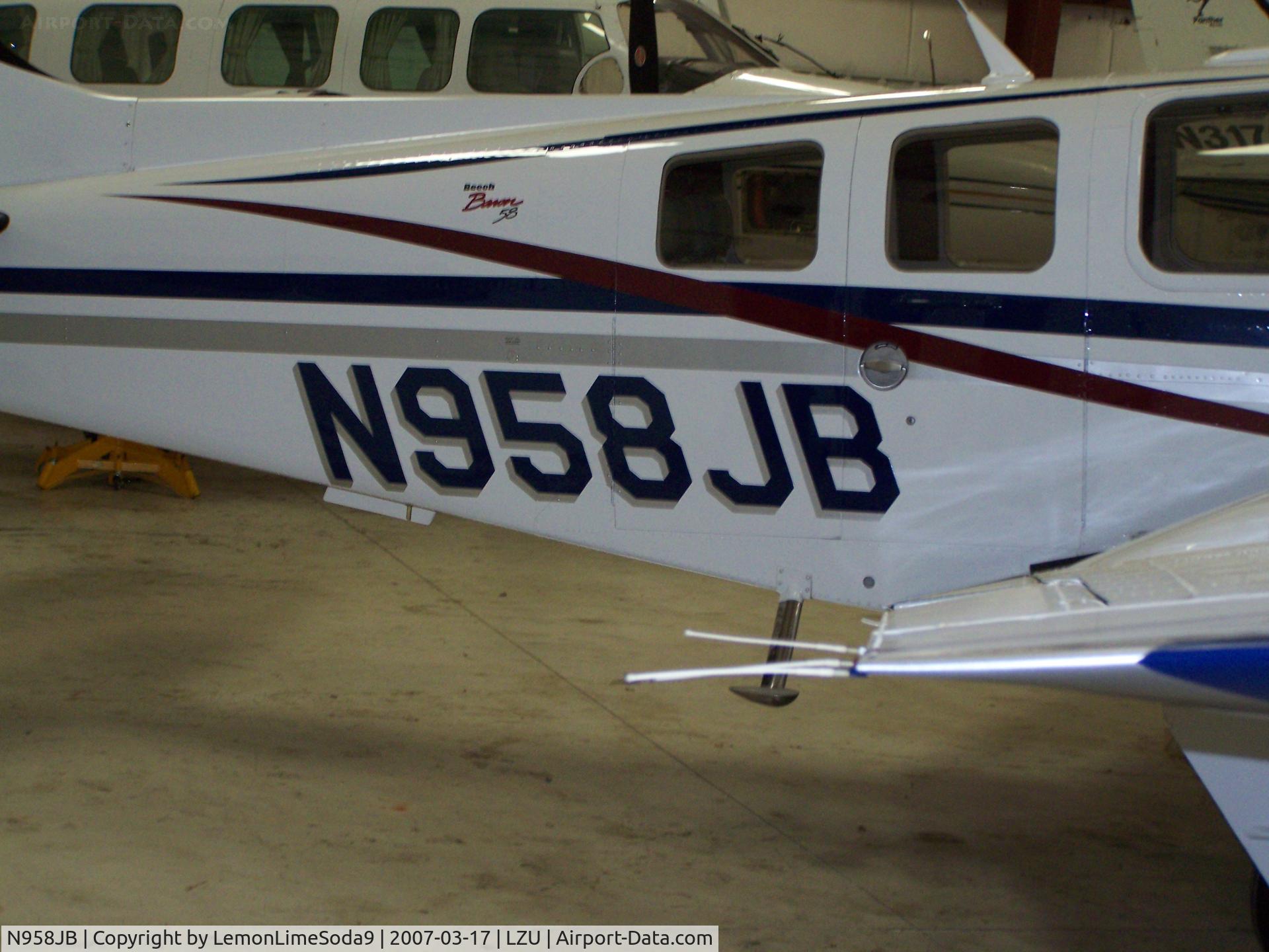 N958JB, 2001 Raytheon Aircraft Company 58 C/N TH-1978, Just another day.