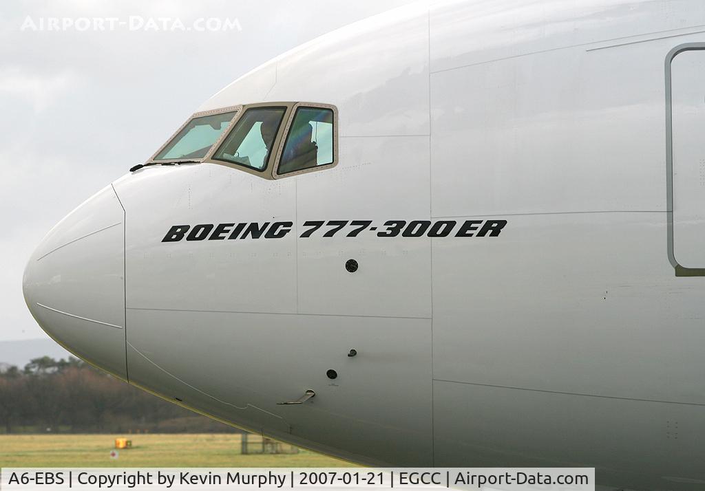 A6-EBS, 2006 Boeing 777-31H/ER C/N 32715, Nose job
