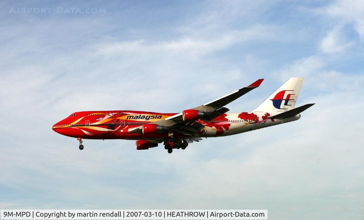 9M-MPD, 1993 Boeing 747-4H6 C/N 25701, B747