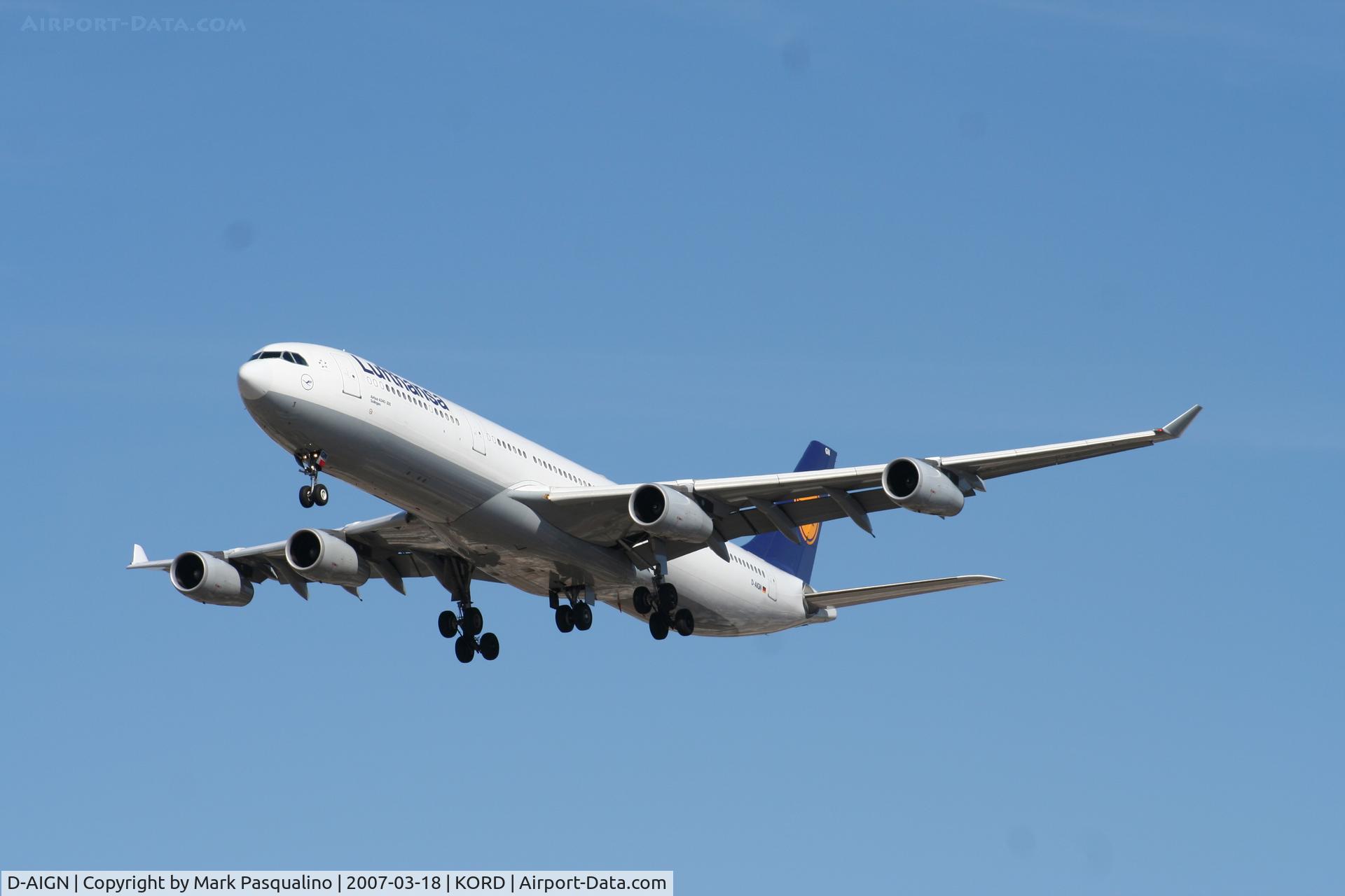 D-AIGN, 1998 Airbus A340-313 C/N 213, Airbus A340