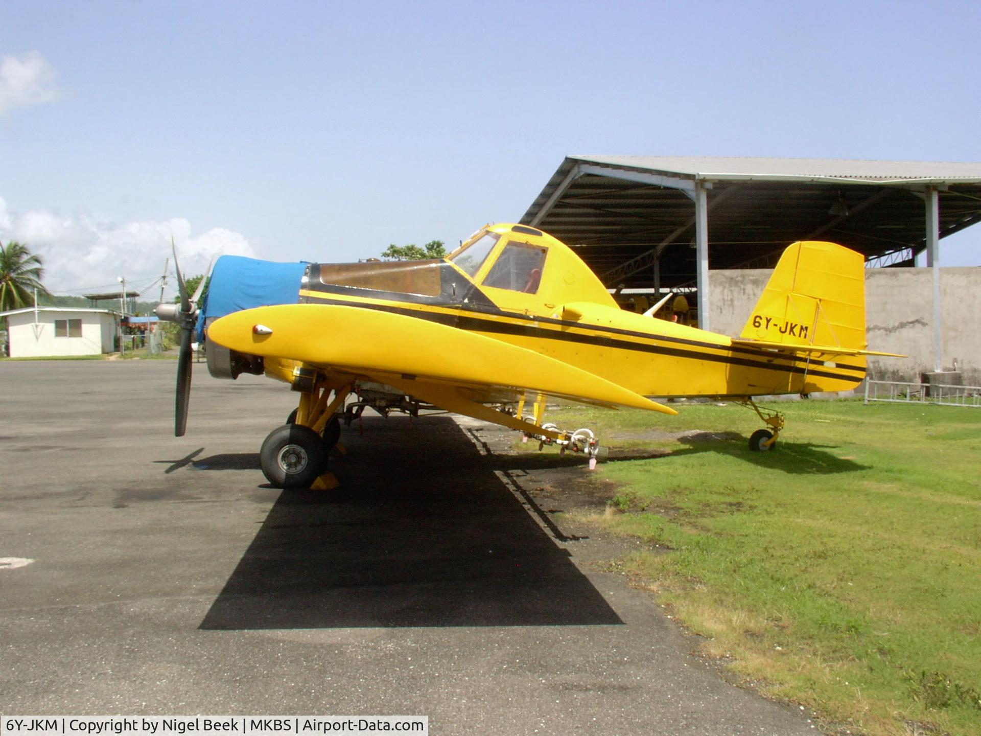 6Y-JKM, Ayres S2R-1820 Thrush C/N 2123R, 1976 S-2R- 1820   Serv- Aero Viper 1200 Mod