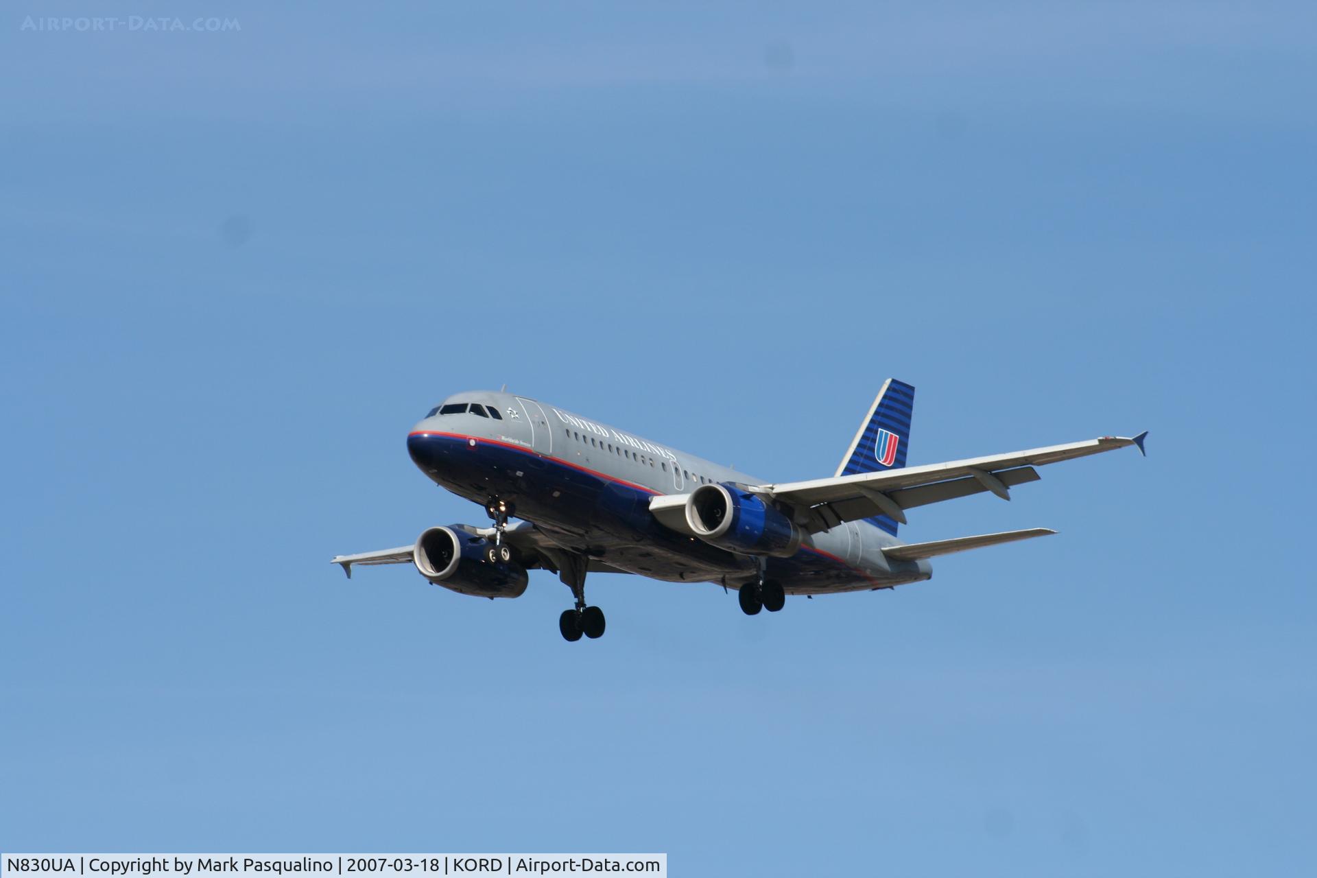 N830UA, 2000 Airbus A319-131 C/N 1243, Airbus A319