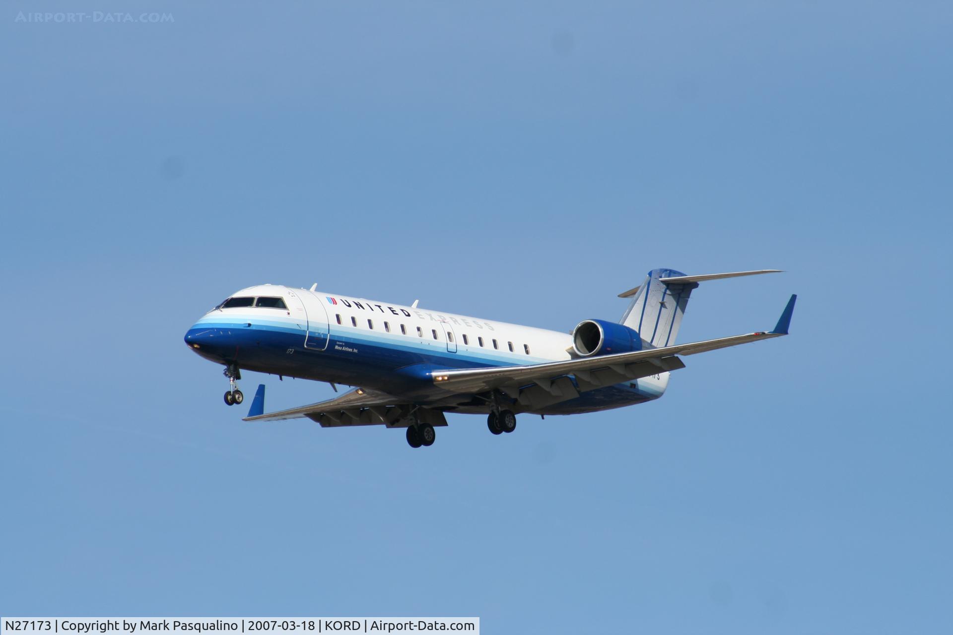N27173, 1997 Canadair CRJ-200LR (CL-600-2B19) C/N 7173, CL-600-2B19