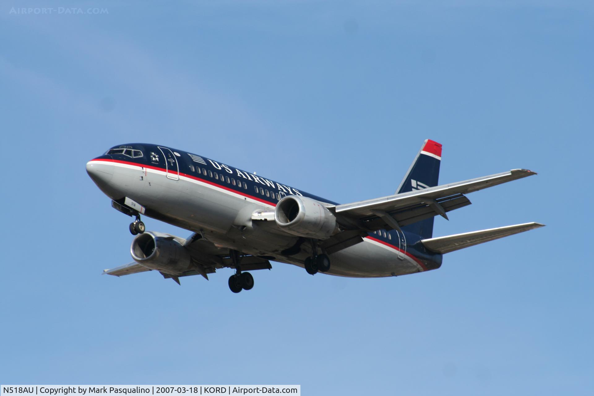 N518AU, 1987 Boeing 737-3B7 C/N 23704, Boeing 737-300