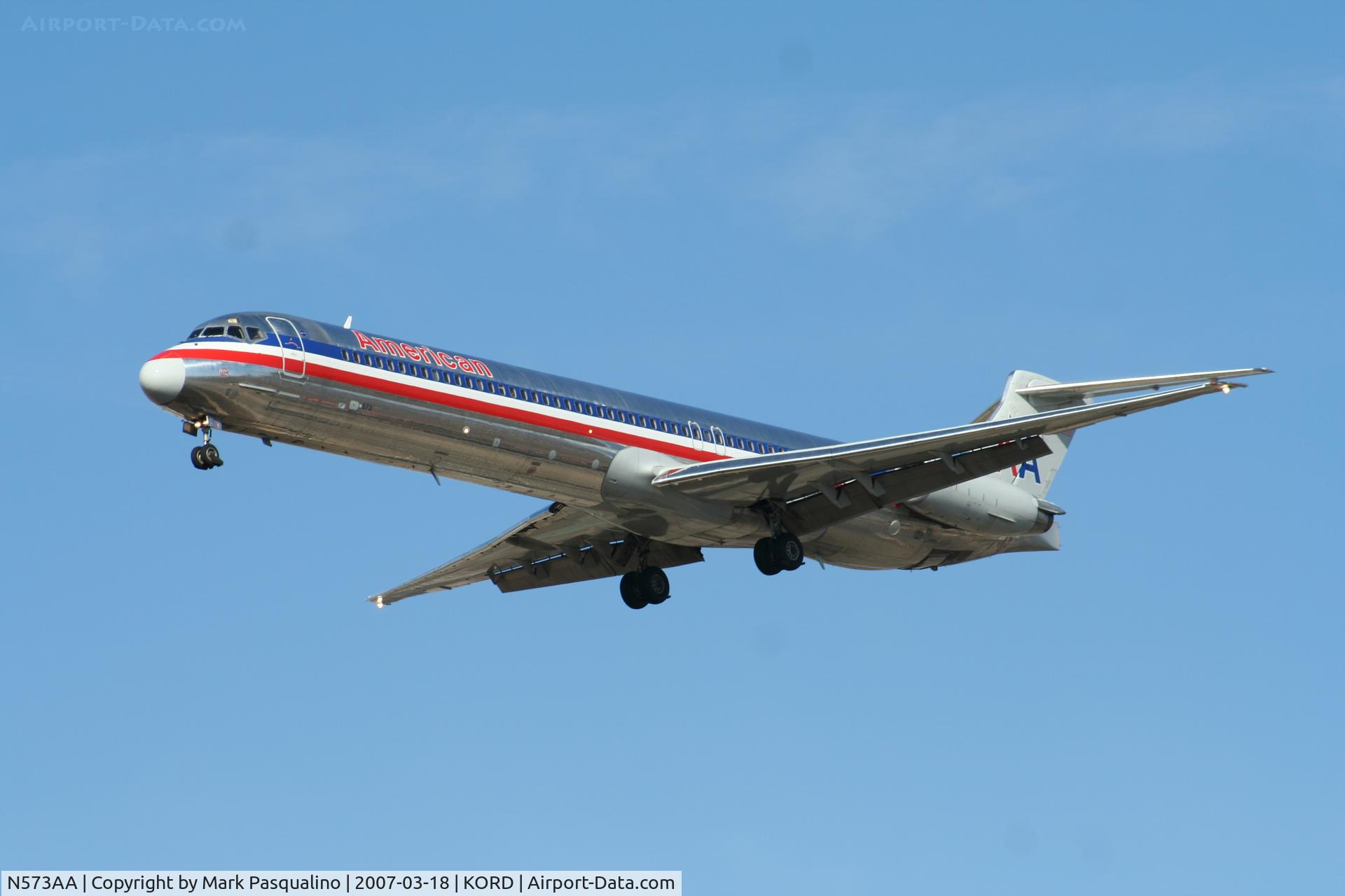 N573AA, 1991 McDonnell Douglas MD-82 (DC-9-82) C/N 53092, MD-82