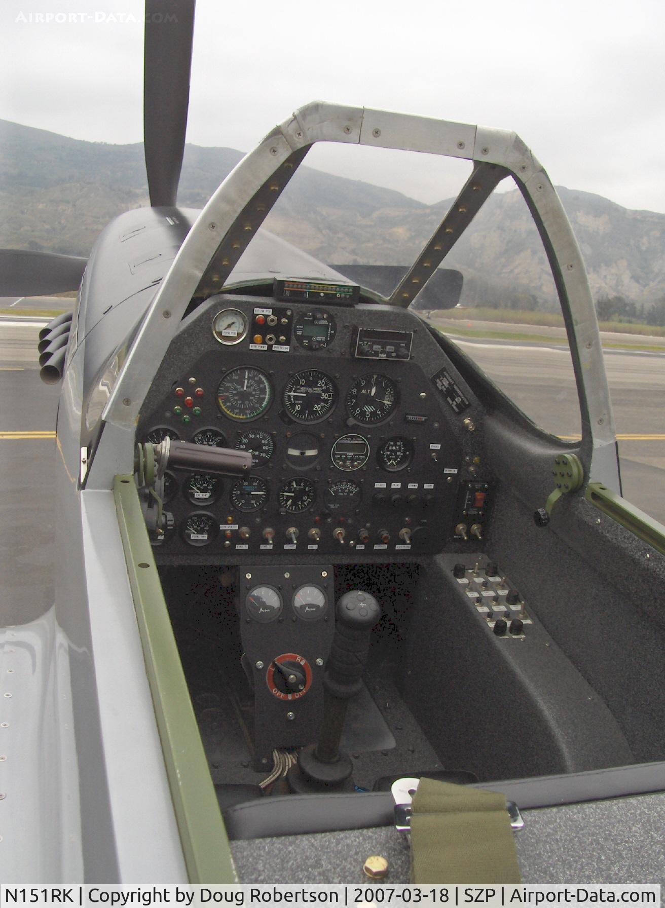 N151RK, 1998 North American TF-51 Replica C/N 060, 1998 Oliver TF-51 MUSTANG, tandem seats, LS6 Corvette engine 410/400 Hp, 225 mph, new instrument panel, new interior finish, new extended exhaust stacks