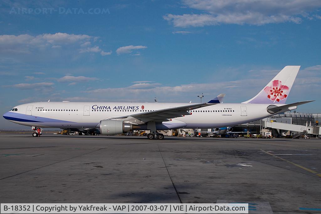 B-18352, 2007 Airbus A330-302 C/N 805, China Airlines Airbus 330-300