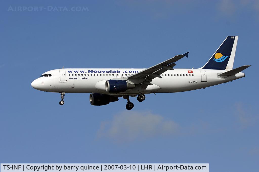 TS-INF, 1992 Airbus A320-212 C/N 299, NOUVELAIR A320