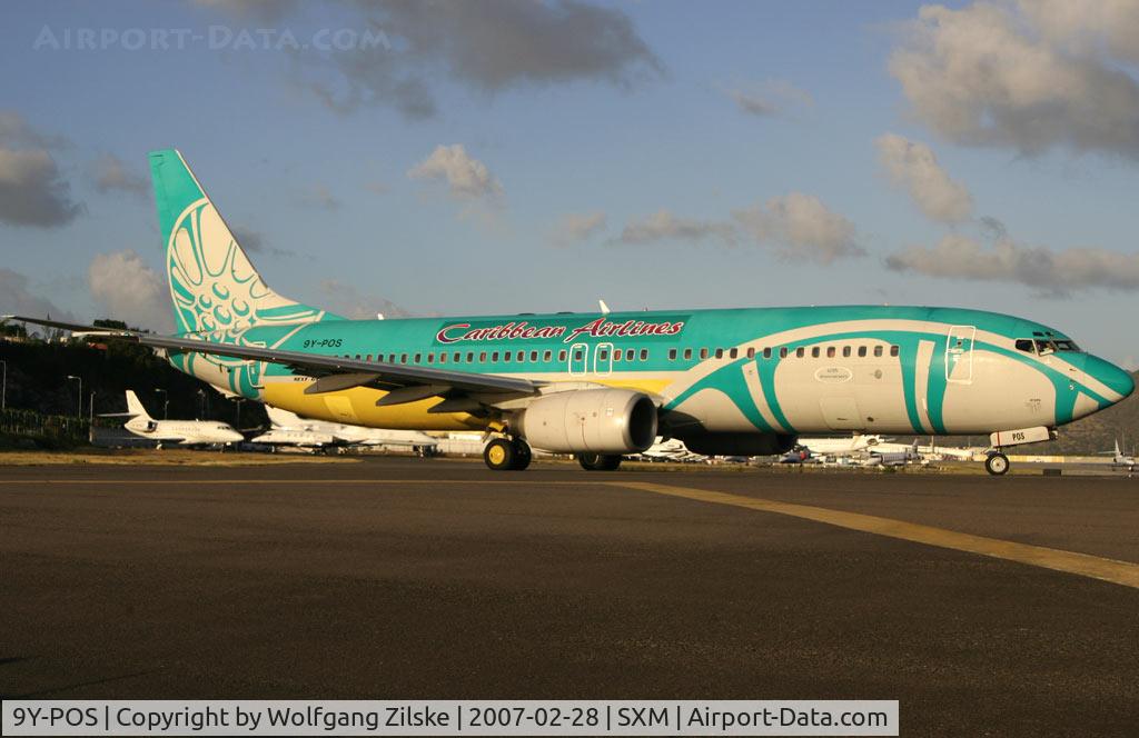 9Y-POS, 2000 Boeing 737-8Q8 C/N 28230, visitor